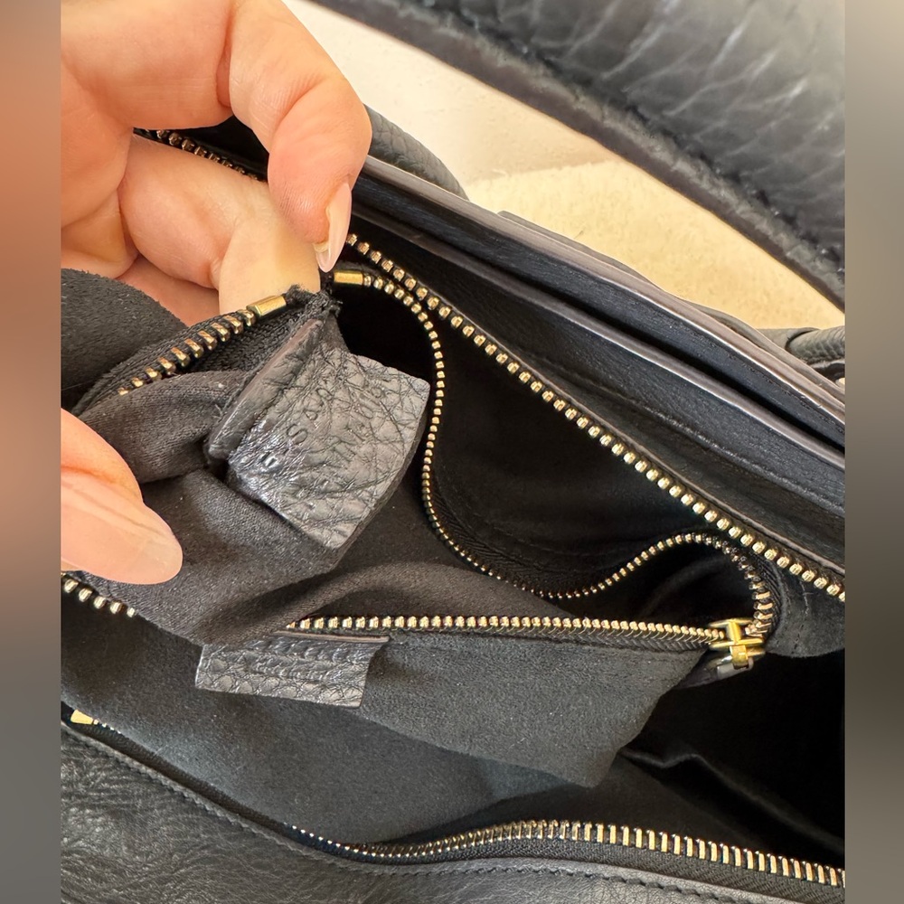 Celine Leather Luggage Phantom Tote in Charcoal - Picture 14 of 16